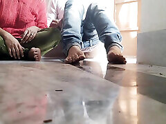 Indian real girlfriend cock with real boyfriend at private tutor home when no one in auditorium