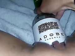 MissXXXandPAIN - Wine Bottle in my mia kholiha pussy
