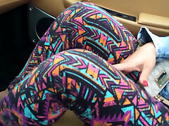 Big booty brunette uses flexible positions to make older casting agent cum