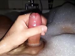 Bubble bath stroking slowmotion