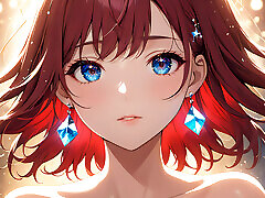 Bokeh Dreams: a Beautiful Young Woman in Floating Lights