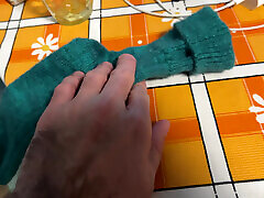 Earl Smile - Hairy Body with Thick Green Winter Socks Earl Smile - Hairy Body with Thick Green Winter Socks