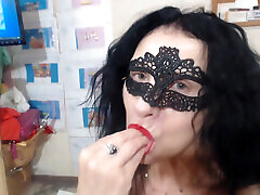 Tied with Pantyhose with Nice Black czeck pregnancy Without Underpants and Black Shoes Untie Remove Shoes and Masturbate