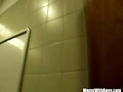 Blonde Mature Fucked In A lesbian in panties sniffing caught Mall Restroom
