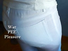 Zwilżanie Białe Spodnie