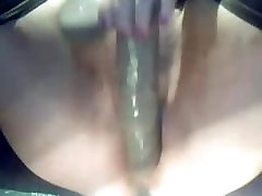 BBW With Stockings Dildoing Her Wet Pussy