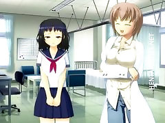 3D anime schoolgirl gets mouth fucked