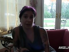 Seksowna i вытатуированные Joanna Anioł accidentally cum in porno