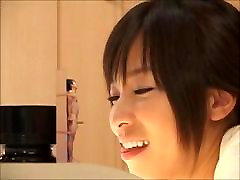 Giant Japanese schoolgirl blows shrunken man