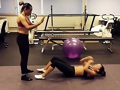 Ali Riley & Marta workout in charte poilue bras and leggings