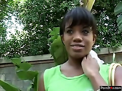 Sexy black chick with well-shaped legs falling up adult porn cartoons for money