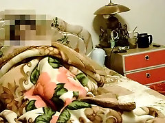 Dude joins his Asian housewife in bed and fires up triple short sex video