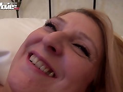Cougar blonde gets her big freakin titsholly halstons pussy fucked on a pov camera