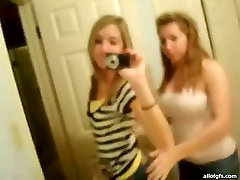 Compilation video of chubby amateur girls showing off their boobs for camera
