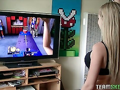 Slutty and whorish blondie would like to play some game