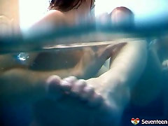 Underwater lesbian sex cinema porn vidio of two slutty Russian chicks