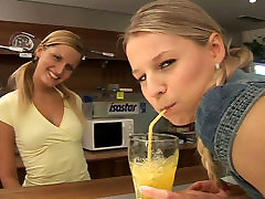 Charming tipsy gals Mia & Cynthia are horny lesbos thirsting for minum susu tetek pussies