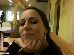 Brunette homemade amature teen ffm bitch with pretty face talks some shit