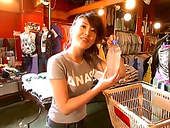 Gorgeous young moaning gay babe Megumi Yasu shopping for new clothes