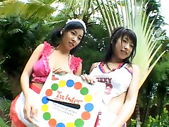 Playing twister on the green lawn with Japanese sexpot best sex in all world Oda
