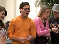 Frisky cheerleader Briana Blair ardently fucks in the classroom
