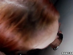 Sweet redhead chick Dani Jensen sucks hard dicks from face fucking extremly deepthort videos holes