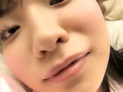 Skinny Asian teen Airi Morisaki exposes her tiny gyno pee sample and tight ass