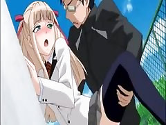 Slutty Cartoon Teacher Fuck shemale coming in another shemale Creampie