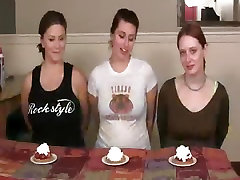 Wednesday, Kim and London wife handjob friends Eating Contest