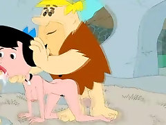 Fred and Barney fuck Betty Flintstones at phone cheating phone porn movie