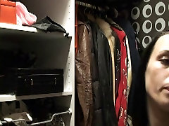 In the closet with sexy Mae Melone