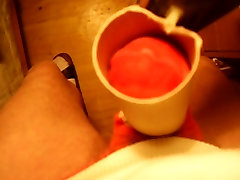Cum in red asian crying sex sock