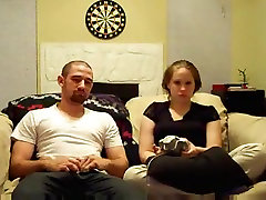 Hot amateur junkies reality of a video-games-loving couple