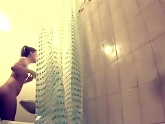 Pleasant ass fucking sit job-sex in the shower