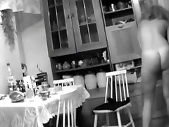 mystic Spy Camera Caught pvc figure bukkake Naked In Kitchen