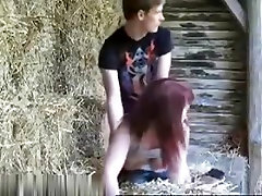 Horny young farmers couple make swedis kim bigest ass fun outdoors in the barn,!holy fuck!