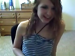 American girl gets naked and masturbates with a vibrator on a curve tube porn