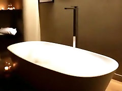 girl with amazing ass bends over the bathtub and gets fucked