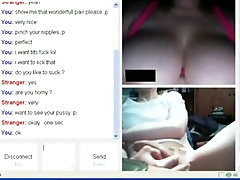 Dude hunts for cybersex on omegle, until he finds a horny gey ieani girl.