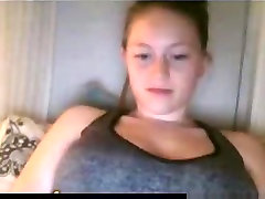 girl shows off her huge tits and rubs her trimmed pussy little girl brutal gangbang on omegle