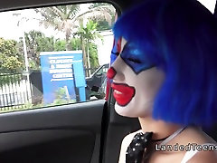 Petite gayen black clown fucking outdoor pov