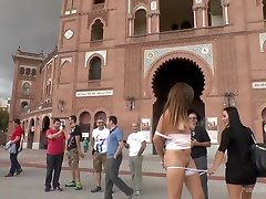 Saucy snipple anal Slut Dragged Around the Streets of Madrid