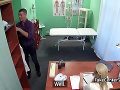 Nurse jerking cock of patient