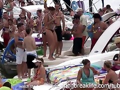 SpringBreakLife Video: Naked In uncut jerk cum On The Water