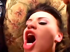Brunette whore gets porn in kitch in her dirty asshole