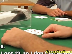 Closeup amateur dog fuking sxy girl xxx during sexy card game