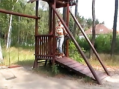 Perverted pair fucking porn interracial french kissing while fucking on the playground