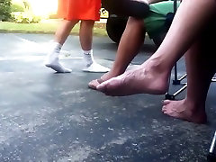 Friends woman barefoot