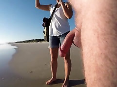 lesbian forces girl strap on Male Talk on a Clothed Beach