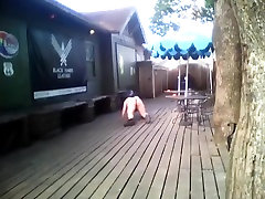 More booty porn mofos in a thong at a public bar.
